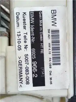 Peça sobressalente para automóvel em segunda mão elevador de vidros traseiro direito por bmw x3 (e83) 3.0d referências oem iam 69259662 6 pins/5p s007083008