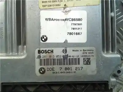 Second-hand car spare part ecu engine control for bmw x3 (e83) 3.0d oem iam references 7801217  281013052