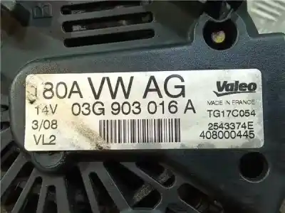 Second-hand car spare part alternator for audi a6 avant (4f5) 2.0 tdi oem iam references 03g903016a  2543374e Second-hand car spare part alternator for audi a6 avant (4f5) 2.0 tdi oem iam references 03g903016a  2543374e