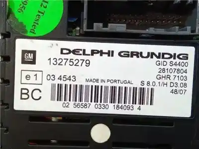 Pezzo di ricambio per auto di seconda mano display multifunzione per opel corsa d (s07) 1.4 (l08 l68) riferimenti oem iam 13275279  