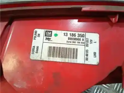Pezzo di ricambio per auto di seconda mano lampada posteriore sinistra per opel corsa d (s07) 1.4 (l08 l68) riferimenti oem iam 13186350  89038960a