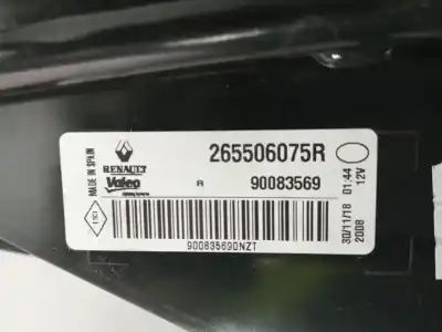 Автозапчасти б/у внутренний правый задний фонарь за renault captur i (j5_, h5_) 0.9 tce 90 ссылки oem iam 255506075r   Автозапчасти б/у внутренний правый задний фонарь за renault captur i (j5_, h5_) 0.9 tce 90 ссылки oem iam 255506075r