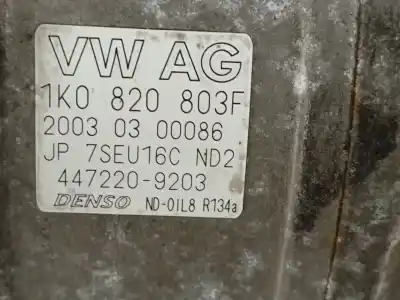 Автозапчастина б/у компресор кондиционера для audi a3 (8p1) 1.6 посилання на oem iam 1k0820803f  