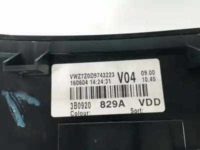 Second-hand car spare part dashboard for volkswagen passat b5.5 (3b3) 1.9 tdi oem iam references 3b0920829a  