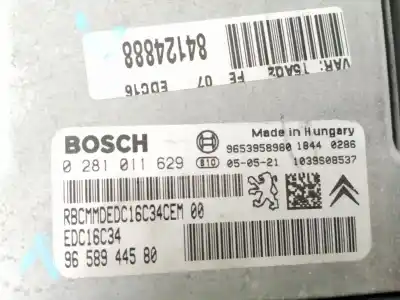 Second-hand car spare part ecu engine control for citroen c4 i (lc_) 1.6 hdi oem iam references 9658944580  0281011629