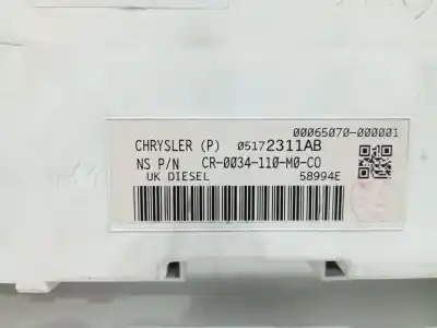 Peça sobressalente para automóvel em segunda mão quadrante por jeep commander  referências oem iam cr0034110m0co 05172311ab  
