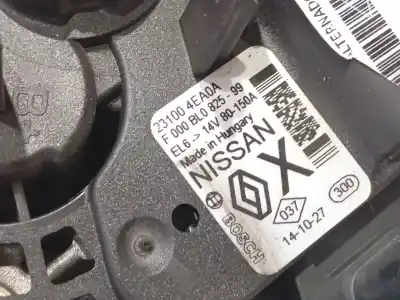 Second-hand car spare part alternator for renault kadjar  oem iam references 23100 4ea0a  