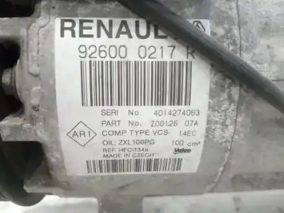 Second-hand car spare part air conditioning compressor for renault captur i (j5_, h5_) 0.9 tce 90 oem iam references 926000217r   Second-hand car spare part air conditioning compressor for renault captur i (j5_, h5_) 0.9 tce 90 oem iam references 926000217r