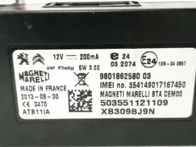 İkinci el araba yedek parçası ses sistemi / radyo cd için peugeot 508 i (8d_) 2.0 hdi oem iam referansları 9801862580  