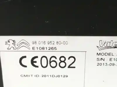 İkinci el araba yedek parçası elektronik modül için peugeot 508 i (8d_) 2.0 hdi oem iam referansları 9801695280  