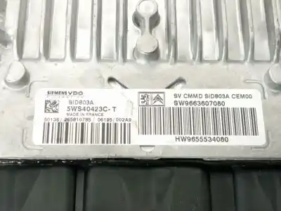 Автозапчастина б/у ебу контролер двигуна для peugeot 407 sw (6e_) 2.0 hdi 135 посилання на oem iam 9655534080