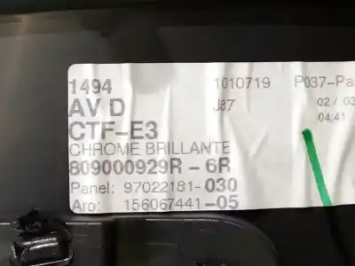 Автозапчастина б/у обработка передніх правіх дверей для renault captur i (j5_, h5_) 0.9 tce 90 посилання на oem iam 809000929r  