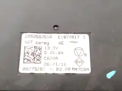 Second-hand car spare part electronic module for renault captur i (j5_, h5_) 0.9 tce 90 oem iam references 285258251r  