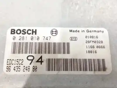 Second-hand car spare part ecu engine control for peugeot 307 (3a/c) 2.0 hdi 90 oem iam references 0281010747  