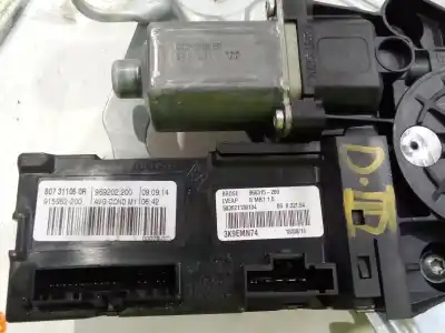 Second-hand car spare part driver left window regulator for renault scénic iii (jz0/1_) 1.5 dci oem iam references 807311050r  