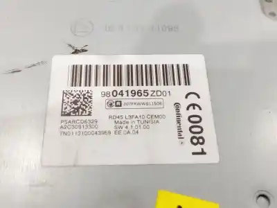 Second-hand car spare part audio system / radio cd for citroen c-elysee (dd_) 1.6 hdi 92 oem iam references 98041965zd  