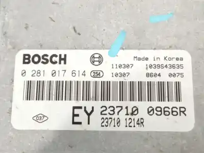 Автозапчасти б/у блок управления двигателем за renault latitude (l70_) 2.0 dci 150 (l70h) ссылки oem iam 237101214r  0281017614
