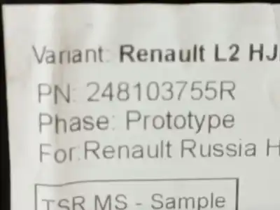 Peça sobressalente para automóvel em segunda mão quadrante por dacia duster (hm_) 1.5 dci 115 4x4 referências oem iam 248103755r  