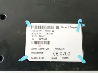 Автозапчасти б/у аудиосистема / радио cd за ford c-max ii (dxa/cb7, dxa/ceu) 1.0 ecoboost ссылки oem iam am5t14d212eb  