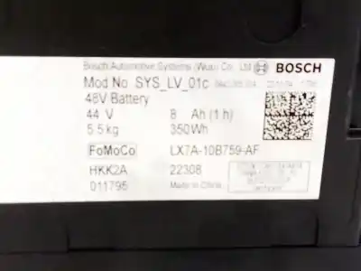 Автозапчастина б/у аккумулятор для ford puma (j2k, cf7) 1.0 ecoboost mhev посилання на oem iam lx7a10b759af lx7a-10b759-af 