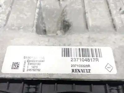 Автозапчасти б/у блок управления двигателем за renault megane iii fastback (bz0/1_, b3_) 1.2 tce (bz2b, b  ссылки oem iam 237104817r  