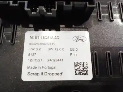 Автозапчастина б/у клімат-контроль для ford fiesta vii (hj, hf) 1.0 ecoboost mhev посилання на oem iam m1bt18c612ac  