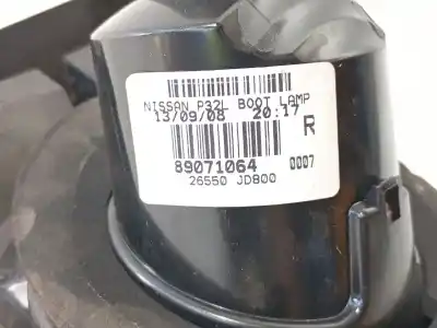 Автозапчасти б/у внутренний правый задний фонарь за al de  ссылки oem iam 26550jd800 qashqai 2007-2010  89071064