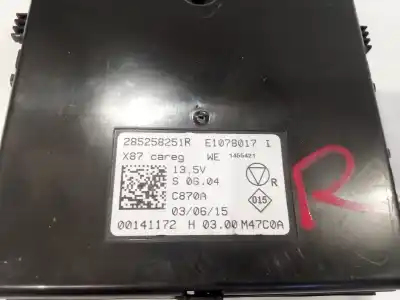 Автозапчасти б/у электронный модуль за renault captur i (j5_, h5_) 1.5 dci 90 ссылки oem iam 285258251r  