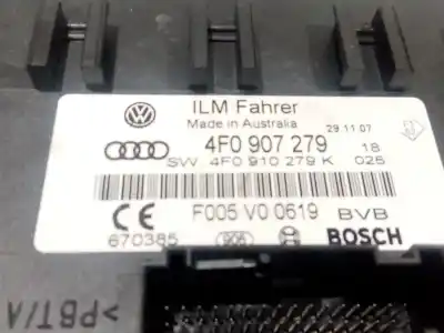 Second-hand car spare part comfort module for audi a6 c6 (4f2) 2.0 tdi oem iam references 4f0907279  