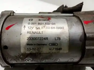 Second-hand car spare part starter motor for renault fluence  oem iam references 0001b0153703  