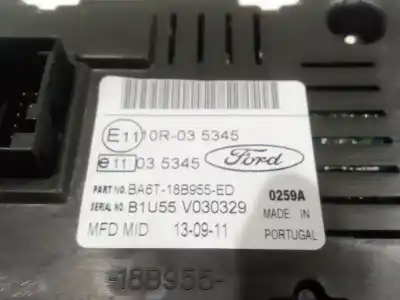 Pezzo di ricambio per auto di seconda mano display multifunzione per ford fiesta vi (cb1, ccn) 1.25 riferimenti oem iam ba6t18b955ed ba6t-18b955-ed b1u55 v030329