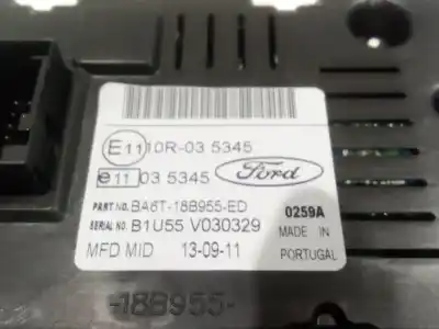 Pezzo di ricambio per auto di seconda mano display multifunzione per ford fiesta vi (cb1, ccn) 1.25 riferimenti oem iam ba6t18b955ed ba6t-18b955-ed b1u55 v030329