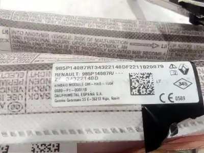 Автозапчастина б/у подушка безпеки задня ліва для renault austral tce 130 посилання на oem iam 985p14087r  
