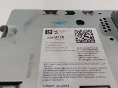Pezzo di ricambio per auto di seconda mano impianto audio / radio cd per opel mokka / mokka x (j13) 1.4 (_76) riferimenti oem iam 23499778  