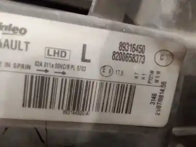 Second-hand car spare part left headlight for renault modus / grand modus (f/jp0_) 1.5 dci (jp0g, jp0h) oem iam references 8200658373  