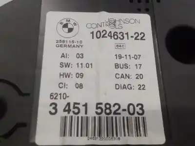 Peça sobressalente para automóvel em segunda mão quadrante por bmw x3 (e83) 2.0 sd referências oem iam 62103451582 102463122 62 10 3 451 582