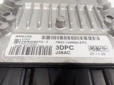 Автозапчастина б/у ебу контролер двигуна для ford focus ii (da_, hcp, dp) 1.8 tdci посилання на oem iam 7m5112a650apc 7m51-12a650-apc 5ws40607c
