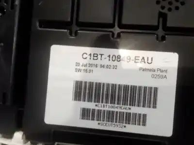 Автозапчастина б/у панель інструментів для ford fiesta vi (cb1, ccn) 1.25 посилання на oem iam c1bt10849eau c1bt-10849-eau sceut5932