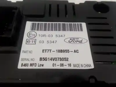 Автозапчастина б/у багатофункційний дисплей для ford fiesta vi (cb1, ccn) 1.25 посилання на oem iam et7t18b955ac et7t-18b955-ac b5g14v073052