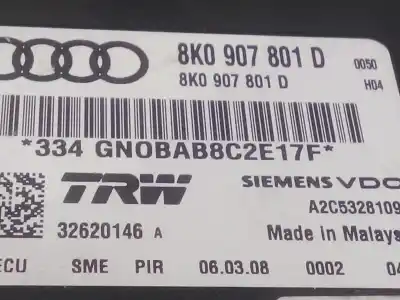 Автозапчасти б/у блок управления подушками безопасности за audi a5 (8t3) 1.8 tfsi ссылки oem iam 8k0907801d 8k0 907 801 d a2c53281093