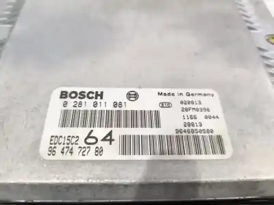 Second-hand car spare part ecu engine control for peugeot 307 (3a/c) 2.0 hdi 110 oem iam references 9647472780 0281011080 9646850580