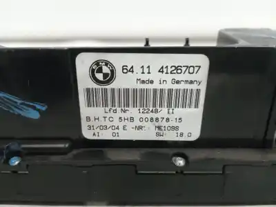 Second-hand car spare part climate control for bmw serie 3  oem iam references 64114126707  