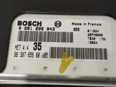 Second-hand car spare part ecu engine control for otras marcas de  oem iam references 9638765680 307 1.6 16v  0261206943 bosch