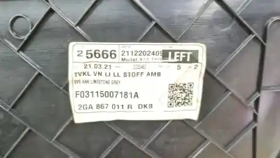 İkinci el araba yedek parçası sol ön kapi kaplamasi için vw t-roc (a11, d11) 2.0 tdi scr oem iam referansları 2ga867011r 2ga 867 011 r 