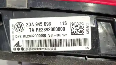 Second-hand car spare part interior left tailgate light for vw t-roc (a11, d11) 2.0 tdi scr oem iam references 2ga945093 2ga 945 093 re289000000
