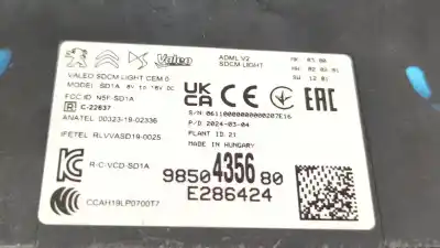 Peça sobressalente para automóvel em segunda mão módulo eletrônico por opel mokka 1.2 (76) referências oem iam 9850435680  