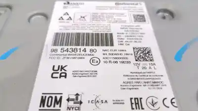 Second-hand car spare part audio system / radio cd for opel mokka 1.2 (76) oem iam references 9854381480  