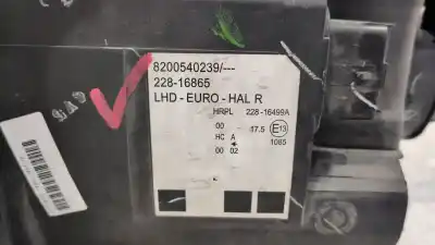 Second-hand car spare part right headlight for otras marcas de  oem iam references 8200540239  renault modus año 2004