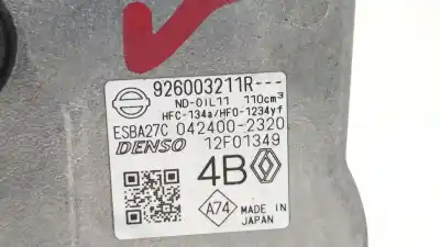 Автозапчастина б/у компресор кондиционера для al de  посилання на oem iam 926003211r denso 12f01349 renault arkana 1.6 hybryd año 2022