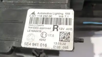 Автозапчасти б/у правая фара за skoda octavia iv (nx3, nn3) 2.0 tdi ссылки oem iam 5e4941016  
